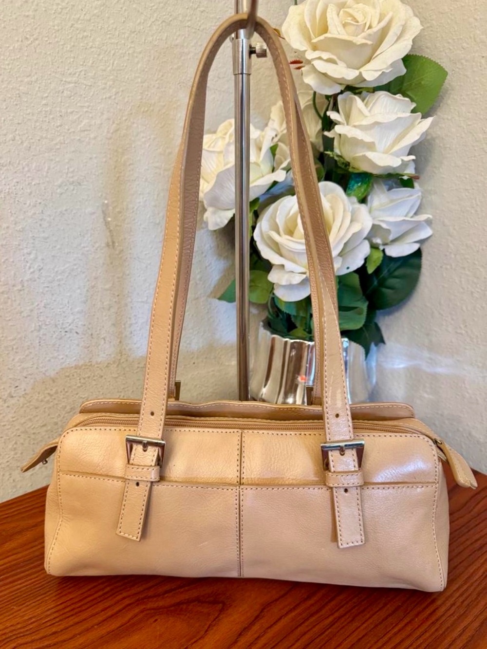Etienne Aigner Vintage Tan Leather Shoulder Bag - Picture 6 of 6